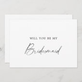 Vorschlag für eine moderne Kalligrafie Einladung (Vorne/Hinten)