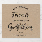 Vorschlag für eine moderne Kraft Textur Bierflaschenetikett (Einzelnes Label)