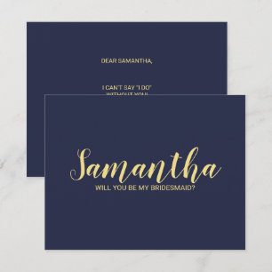 Vorschlag für eine neue Version von Navy Blue Gold Einladung