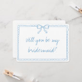 Vorschlag für eine niedliche Bow Handgeschriebene  Karte (Vorderseite/Rückseite Beispiel)