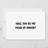 Vorschlag für eine Niedliche Ghost-Boo-Trauzeugin Karte (Rückseite)