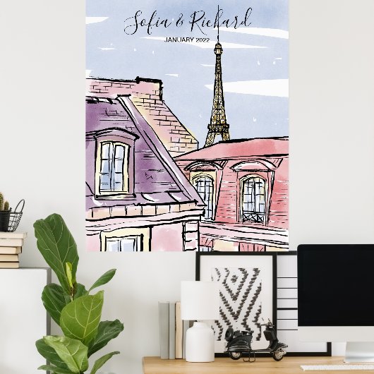 Vorschlag für eine Pariser Verlobung, Jubiläumsges Poster (Heimbüro)