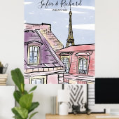 Vorschlag für eine Pariser Verlobung, Jubiläumsges Poster (Heimbüro)