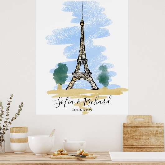 Vorschlag für eine Pariser Verlobung, Jubiläumsges Poster (Küche)