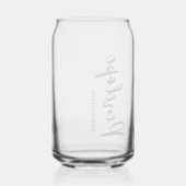 Vorschlag für eine Personalisierte Bezeichnung und Dosenglas (Rückseite)