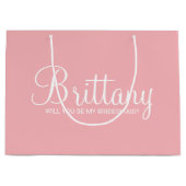 Vorschlag für eine Personalisierte Brautjacke in R Große Geschenktüte (Vorderseite)