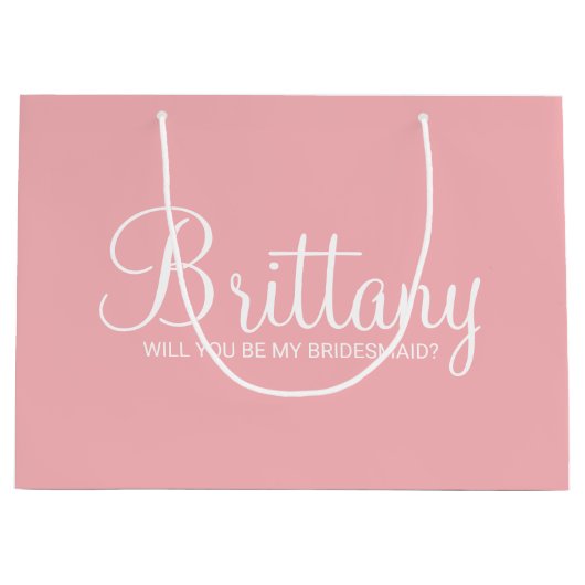 Vorschlag für eine Personalisierte Brautjacke in R Große Geschenktüte (Vorderseite)