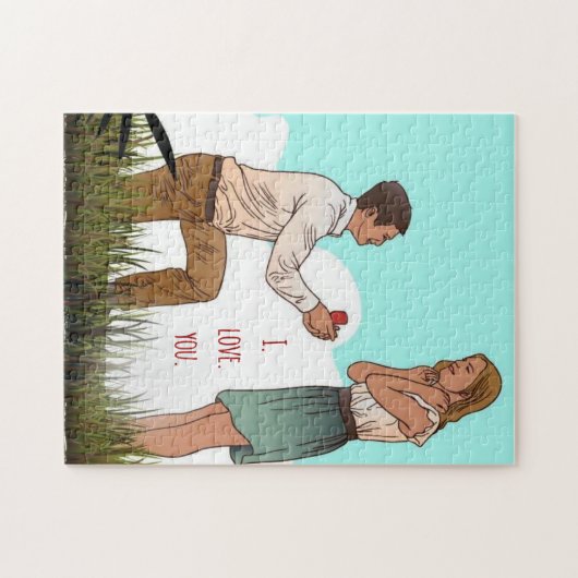 Vorschlag für eine personalisierte Ehe Puzzle (Horizontal)