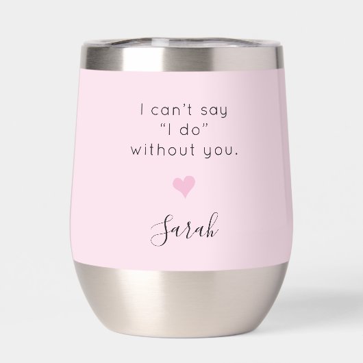 Vorschlag für eine Personalisierte Trauzeugin in R (Rückseite)