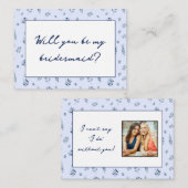 Vorschlag für eine Richtlinie über blaue Wildblume Mitteilungskarte (Vorne/Hinten)