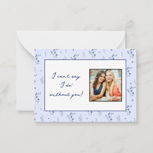 Vorschlag für eine Richtlinie über blaue Wildblume Mitteilungskarte (Rückseite)