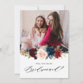 Vorschlag für eine Rustikal-Bridesmaid-Initiative  Einladung (Vorderseite)