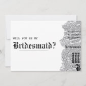 Vorschlag für eine schwarz-weiße Meerjungfrau Karte (Vorderseite)