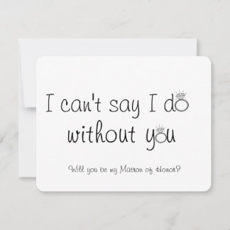 Vorschlag für eine Trauzeugin Dankeskarte