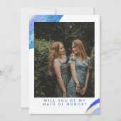 Vorschlag für eine Trauzeugin des abstrakten blaue (Vorderseite)