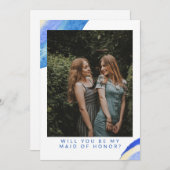 Vorschlag für eine Trauzeugin des abstrakten blaue (Vorne/Hinten)