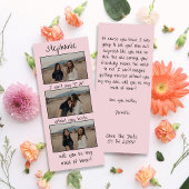 Vorschlag für eine Trauzeugin des rosa Lesezeichen Save The Date