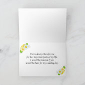 Vorschlag für eine Trauzeugin Karte (Innenseite)