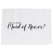 Vorschlag für eine Trauzeugin Neuer Vorschlag Große Geschenktüte (Vorderseite)