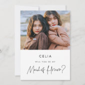 Vorschlag für eine Trauzeugin Save the Date Zeitpl Einladung (Vorderseite)