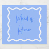 Vorschlag für eine Trauzeugin Schaumweinetikett (Einzelnes Label)