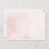 Vorschlag für eine Trauzeugin "Soft Pink Floral"/B Einladung (Rückseite)