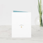 Vorschlag für eine tropische Blumenüberdachung Dankeskarte (Rückseite)