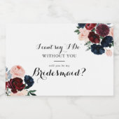 Vorschlag für eine Überbrückungshilfe für Burgundy Schaumweinetikett (Einzelnes Label)