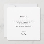 Vorschlag für eine Verordnung zur Einführung einer Einladung (Rückseite)