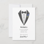 Vorschlag für einen Bohemischen blauen Violett-Tra Einladung (Vorderseite)