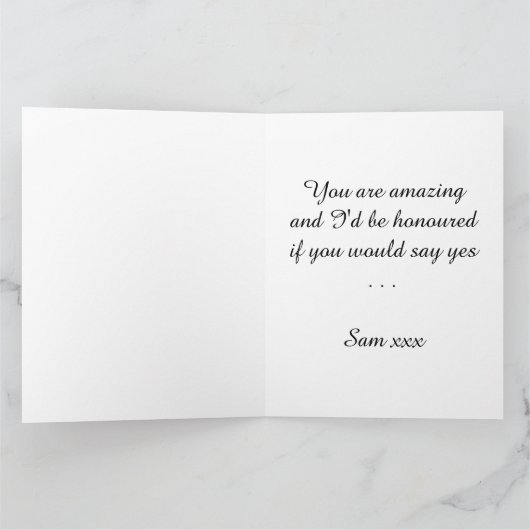 Vorschlag für einen Boyfriend für die benutzerdefi Karte (Innenseite)