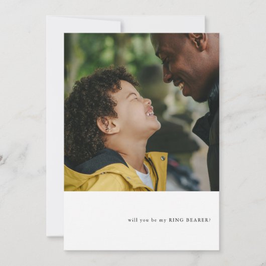 Vorschlag für einen einfachen Foto Einladung (Vorderseite)