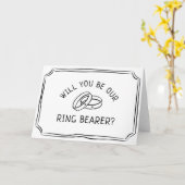 Vorschlag für einen einfachen Ringträger modern.Sc Karte (Gelbe Blume)