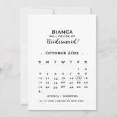 Vorschlag für einen eleganten Kalligrafiekalender Einladung (Vorderseite)