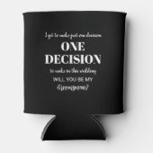 Vorschlag für einen eleganten und lustigen Trauzeu Dosenkühler (Vorderseite)