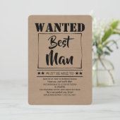 Vorschlag für einen Fun Trauzeuge Trauzeuge Einladung (Stehend Vorderseite)