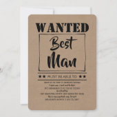 Vorschlag für einen Fun Trauzeuge Trauzeuge Einladung (Vorderseite)