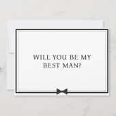 Vorschlag für einen klassischen Bowtie Black and W Karte (Vorderseite)