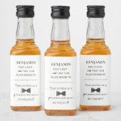 Vorschlag für einen klassischen und Coolen Trauzeu Alkoholflaschenetikett (Flaschen)