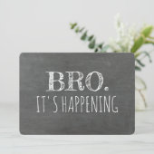 Vorschlag für einen lustigen Trauzeuge oder Trauze Einladung (Stehend Vorderseite)