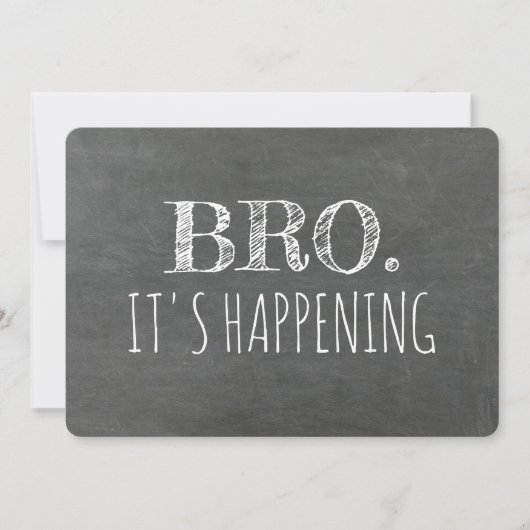 Vorschlag für einen lustigen Trauzeuge oder Trauze Einladung (Vorderseite)