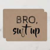 Vorschlag für einen lustigen Trauzeuge oder Trauze Einladung (Vorne/Hinten)