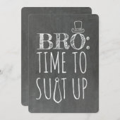 Vorschlag für einen lustigen Trauzeuge oder Trauze Einladung (Vorne/Hinten)