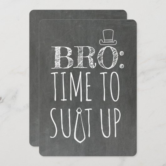 Vorschlag für einen lustigen Trauzeuge oder Trauze Einladung (Vorne/Hinten)