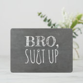 Vorschlag für einen lustigen Trauzeuge oder Trauze Einladung (Stehend Vorderseite)