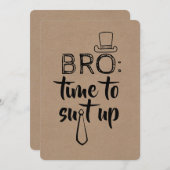 Vorschlag für einen lustigen Trauzeuge oder Trauze Einladung (Vorne/Hinten)