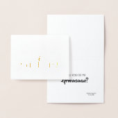 Vorschlag für einen lustigen Trauzeuge oder Trauze Folienkarte (Anzeige)