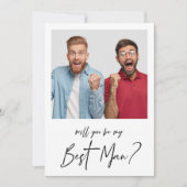 Vorschlag für einen Minimalistischen modernen Foto Einladung (Vorderseite)