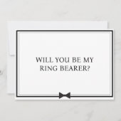 Vorschlag für einen Minimalistischen Ringträger de Karte (Vorderseite)