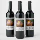 Vorschlag für einen modernen Grauen Führer Weinetikett (Flaschen)